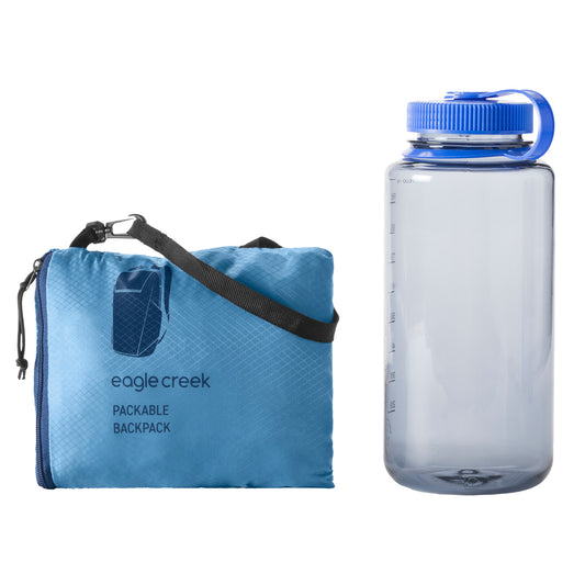 Packable Backpack - Blue Dawn