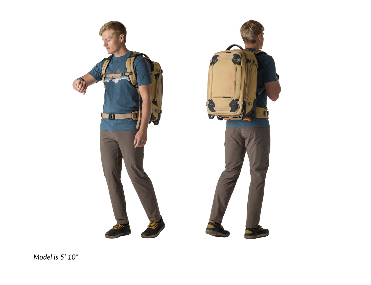 Gear Warrior XE 2 Wheeled Convertible Carry-On - Blue Jay Carry On Size Eagle Creek View 