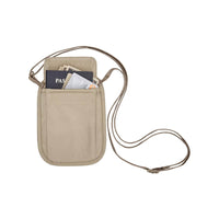RFID Blocker Neck Wallet - TAN View 1