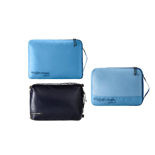 Pack-It Cube Mixed Set M/M/M - Rush Blue/Blue Dawn